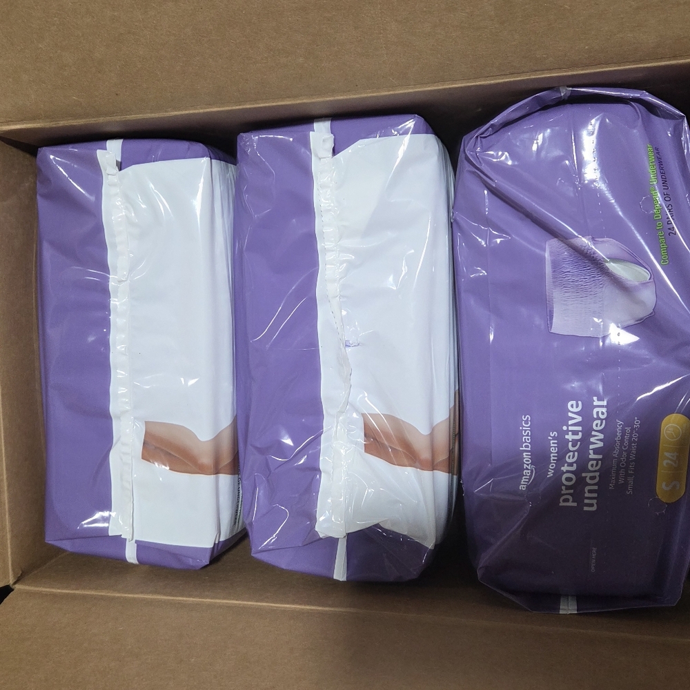 72 Amazonbasics Womens Protective Underwear Maximum Absorbency Size Small